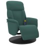 Sillón reclinable masaje con reposapiés terciopelo verde oscuro de , Sillones - Ref: Foro24-356695, Precio: 219,09 €, Descuen...