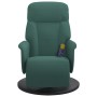 Sillón reclinable masaje con reposapiés terciopelo verde oscuro de , Sillones - Ref: Foro24-356695, Precio: 219,09 €, Descuen...