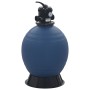 Pool sand filter with 6-position blue valve, 560 mm. by vidaXL, Pool and spa filters - Ref: Foro24-91727, Price: 295,85 €, Di...