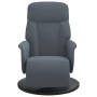 Dark gray velvet recliner with footrest by , Armchairs - Ref: Foro24-356683, Price: 228,99 €, Discount: %