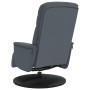 Dark gray velvet recliner with footrest by , Armchairs - Ref: Foro24-356683, Price: 228,99 €, Discount: %