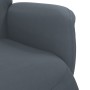 Dark gray velvet recliner with footrest by , Armchairs - Ref: Foro24-356683, Price: 228,99 €, Discount: %