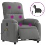 Electric massage recliner chair dark gray microfiber fabric by , Armchairs - Ref: Foro24-3204924, Price: 265,91 €, Discount: %