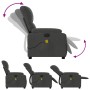 Electric massage recliner chair dark gray microfiber fabric by , Armchairs - Ref: Foro24-3204924, Price: 265,91 €, Discount: %