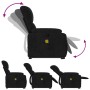 Liftable Massage Recliner Black Microfiber Fabric by , Armchairs - Ref: Foro24-3204939, Price: 306,89 €, Discount: %