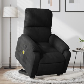 Sillón masaje eléctrico reclinable elevable tela negro de , Sillones - Ref: Foro24-3204953, Precio: 341,80 €, Descuento: %