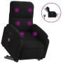 Sillón masaje eléctrico reclinable elevable tela negro de , Sillones - Ref: Foro24-3204953, Precio: 320,82 €, Descuento: %