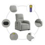 Liftable reclining electric massage chair light gray fabric by , Armchairs - Ref: Foro24-3204951, Price: 325,60 €, Discount: %