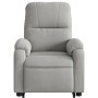 Liftable reclining electric massage chair light gray fabric by , Armchairs - Ref: Foro24-3204951, Price: 325,60 €, Discount: %