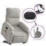 Liftable reclining electric massage chair light gray fabric by , Armchairs - Ref: Foro24-3204951, Price: 325,60 €, Discount: %