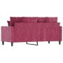 2-Sitzer-Sofa aus rotem Samt, 140 cm von , Sofas - Ref: Foro24-359307, Preis: 240,94 €, Rabatt: %