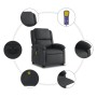 Sillón de masaje elevable eléctrico cuero auténtico negro de , Sillones - Ref: Foro24-3204274, Precio: 430,99 €, Descuento: %