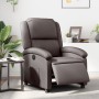 Sillón reclinable eléctrico de cuero auténtico marrón oscuro de , Sillones - Ref: Foro24-3204255, Precio: 389,67 €, Descuento: %