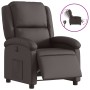 Sillón reclinable eléctrico de cuero auténtico marrón oscuro de , Sillones - Ref: Foro24-3204255, Precio: 389,67 €, Descuento: %