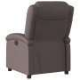 Sillón reclinable eléctrico de cuero auténtico marrón oscuro de , Sillones - Ref: Foro24-3204255, Precio: 389,67 €, Descuento: %