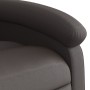 Sillón reclinable eléctrico de cuero auténtico marrón oscuro de , Sillones - Ref: Foro24-3204255, Precio: 389,67 €, Descuento: %