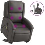 Gray Genuine Leather Liftable Massage Recliner by , Armchairs - Ref: Foro24-3204269, Price: 438,06 €, Discount: %