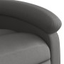 Sillón reclinable de masaje elevable cuero auténtico gris de , Sillones - Ref: Foro24-3204269, Precio: 438,06 €, Descuento: %