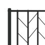 Bed frame with black metal headboard 100x200 cm by , Beds and slatted bases - Ref: Foro24-374432, Price: 68,87 €, Discount: %