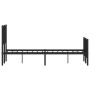 Estructura de cama cabecero y pie de cama metal negro 120x200cm de , Camas y somieres - Ref: Foro24-374453, Precio: 108,10 €,...