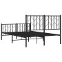 Estructura de cama cabecero y pie de cama metal negro 120x200cm de , Camas y somieres - Ref: Foro24-374453, Precio: 108,10 €,...