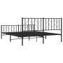 Estructura de cama cabecero y pie de cama metal negro 160x200cm de , Camas y somieres - Ref: Foro24-374458, Precio: 128,01 €,...