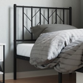 Black metal headboard 80 cm by , Headboards and footboards - Ref: Foro24-374464, Price: 21,38 €, Discount: %