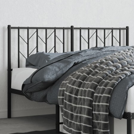 Cabecero de metal negro 140 cm de , Cabeceros y pies de cama - Ref: Foro24-374470, Precio: 33,99 €, Descuento: %