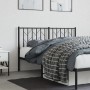 Cabecero de metal negro 140 cm de , Cabeceros y pies de cama - Ref: Foro24-374470, Precio: 33,99 €, Descuento: %