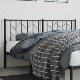 Black metal headboard 160 cm by , Headboards and footboards - Ref: Foro24-374472, Price: 32,99 €, Discount: %