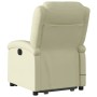 Cream Genuine Leather Electric Foot Massage Recliner by , Armchairs - Ref: Foro24-3204276, Price: 447,82 €, Discount: %