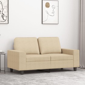 2-seater cream fabric sofa 120 cm by , Sofas - Ref: Foro24-359385, Price: 256,39 €, Discount: %