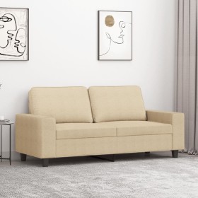 2-seater cream fabric sofa 140 cm by , Sofas - Ref: Foro24-359393, Price: 265,63 €, Discount: %