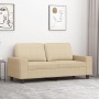 2-seater cream fabric sofa 140 cm by , Sofas - Ref: Foro24-359393, Price: 265,99 €, Discount: %