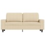 2-seater cream fabric sofa 140 cm by , Sofas - Ref: Foro24-359393, Price: 265,99 €, Discount: %