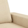 2-seater cream fabric sofa 140 cm by , Sofas - Ref: Foro24-359393, Price: 265,99 €, Discount: %