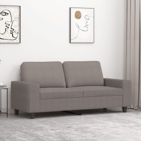 2-seater sofa in taupe gray fabric 140 cm by , Sofas - Ref: Foro24-359398, Price: 232,57 €, Discount: %