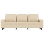 3-Sitzer-Sofa aus cremefarbenem Stoff, 180 cm von , Sofas - Ref: Foro24-359401, Preis: 318,79 €, Rabatt: %