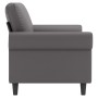 Gray synthetic leather 2-seater sofa 140 cm by , Sofas - Ref: Foro24-359506, Price: 244,99 €, Discount: %