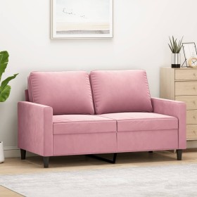 2-Sitzer-Sofa rosa Samt 120 cm von , Sofas - Ref: Foro24-359192, Preis: 247,98 €, Rabatt: %