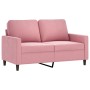 Sofá de 2 plazas terciopelo rosa 120 cm de , Sofás - Ref: Foro24-359192, Precio: 247,98 €, Descuento: %