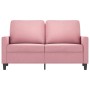 Sofá de 2 plazas terciopelo rosa 120 cm de , Sofás - Ref: Foro24-359192, Precio: 247,98 €, Descuento: %