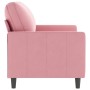 Sofá de 2 plazas terciopelo rosa 120 cm de , Sofás - Ref: Foro24-359192, Precio: 247,98 €, Descuento: %