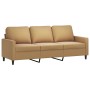 3-seater brown velvet sofa 180 cm by , Sofas - Ref: Foro24-359216, Price: 295,99 €, Discount: %