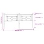 Kopfteil aus weißem Metall, 200 cm von , Kopf- und Fußteile - Ref: Foro24-374426, Preis: 42,59 €, Rabatt: %