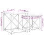 Mesas de centro apilables 2 pzas madera ingeniería roble humo de , Mesas de centro - Ref: Foro24-838945, Precio: 41,95 €, Des...