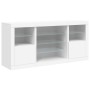 Sideboard with white LED lights 142.5x37x67 cm by , Sideboards - Ref: Foro24-3209086, Price: 178,18 €, Discount: %