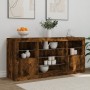 Sideboard mit LED-Leuchten, geräucherte Eiche, 142,5 x 37 x 67 cm von , Sideboards - Ref: Foro24-3209090, Preis: 161,86 €, Ra...