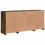 Sideboard mit LED-Leuchten, geräucherte Eiche, 142,5 x 37 x 67 cm von , Sideboards - Ref: Foro24-3209090, Preis: 161,86 €, Ra...