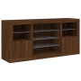 Sideboard with LED lights brown oak 142.5x37x67 cm by , Sideboards - Ref: Foro24-3209092, Price: 156,99 €, Discount: %